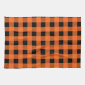 Halloween geruite keukenhanddoek (Horizontaal)