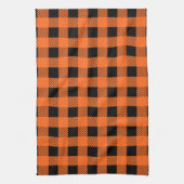 Halloween geruite keukenhanddoek (Verticaal)