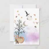 Halloween Geslacht Onthullen Baby is Brouwen Bedankkaart (Achterkant)