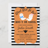 Halloween Geslacht Onthullen Uitnodigen, Boo-y of  Kaart (Voorkant)