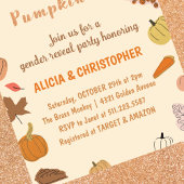 Halloween Geslacht onthullen uitnodigingen Herfst