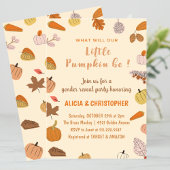 Halloween Geslacht onthullen uitnodigingen Herfst