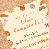 Halloween Geslacht onthullen uitnodigingen Herfst