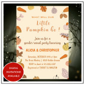 Halloween Geslacht onthullen uitnodigingen Herfst