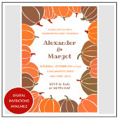 Halloween Geslacht onthullen uitnodigingen Herfst 