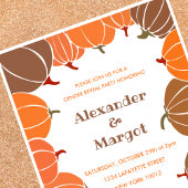 Halloween Geslacht onthullen uitnodigingen Herfst