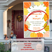 Halloween geslacht onthullen uitnodigingen Pompoen