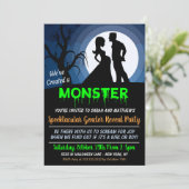 Halloween geslacht onthulling feest uitnodiging (Staand voorkant)