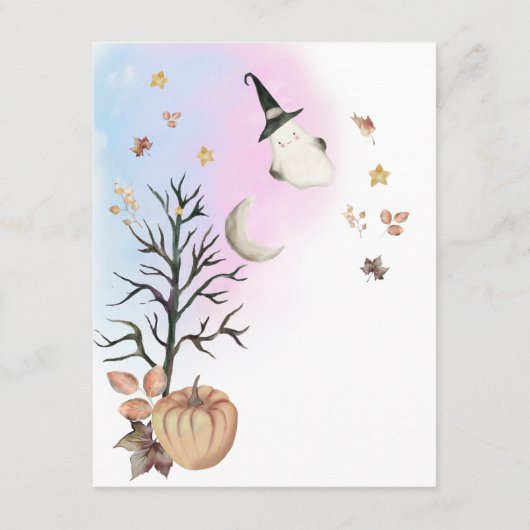 Halloween Geslacht Onthulling Luier Raffle. Informatiekaartje (Achterkant)