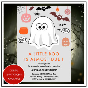 Halloween geslacht verklap uitnodiging Schattig sp