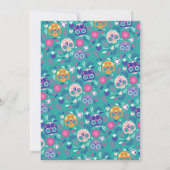 Halloween Geslachtsneutrale Sugar Skull Baby showe Kaart (Achterkant)