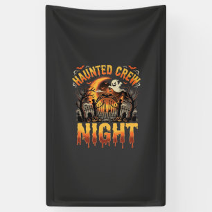 Halloween Gespenstige Crew Nacht Spandoek