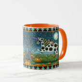 HALLOWEEN GESPOT PONY & BAT CAT Fantasy Horse Mok (Voorkant rechts)