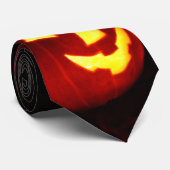 Halloween Gestapelde Jack O' Lantern Stropdas (Opgerold)