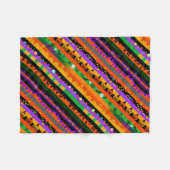 Halloween gestreepte pictogrammen fleece deken (Voorkant (Horizontaal))