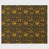 Halloween gestyleerd patroon. cadeaupapier (Vlak)