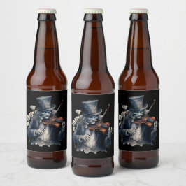 Halloween Getränkeetiketten Bier Etiket