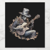 Halloween Getränkeetiketten Wijn Etiket (Enkel label)