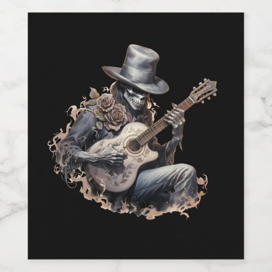 Halloween Getränkeetiketten Wijn Etiket (Enkel label)