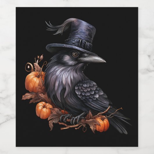 Halloween Getränkeetiketten Wijn Etiket (Enkel label)