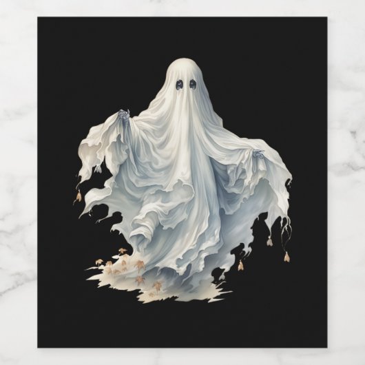 Halloween Getränkeetiketten Wijn Etiket (Enkel label)