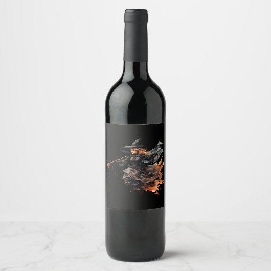 Halloween Getränkeetiketten Wijn Etiket (Voorkant)