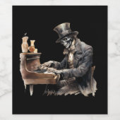 Halloween Getränkeetiketten Wijn Etiket (Enkel label)