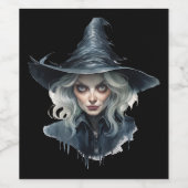 Halloween Getränkeetiketten Wijn Etiket (Enkel label)