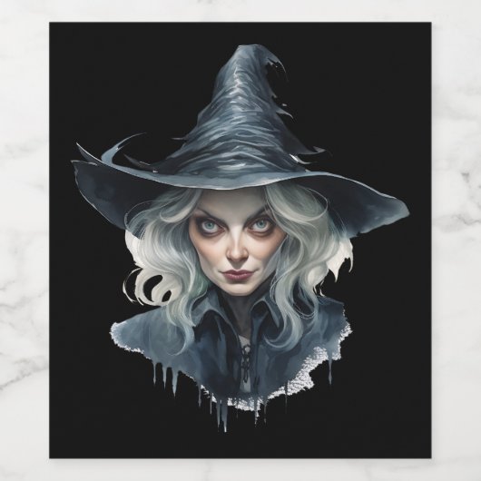 Halloween Getränkeetiketten Wijn Etiket (Enkel label)