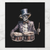 Halloween Getränkeetiketten Wijn Etiket (Enkel label)