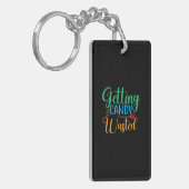 Halloween Getting Candy Wasted Birthday Sleutelhanger (Voorkant Links)