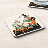 Halloween-getuige uit de jaren '30 die Tea deelt m Bier Onderzetter (Linkerzijde)