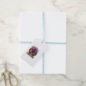 Halloween Gevaar Zwarte Kat Oversteekt Cadeaulabel (Met Touw)