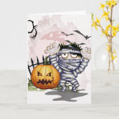 Halloween Gevangene en Pompoen. HELP!! Kaart (Gele Bloem)