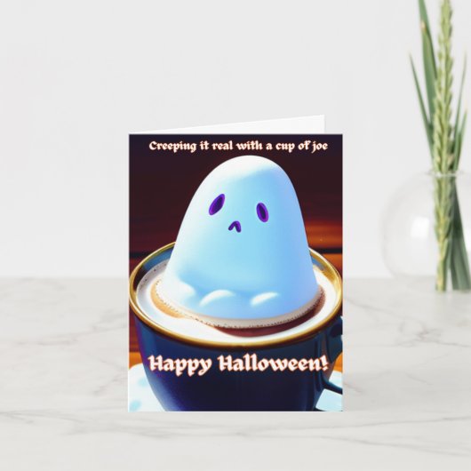 Halloween Gevouwen Nota Kaart (Voorkant)