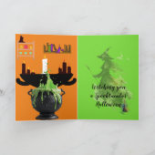 "Halloween" gevouwen Wenskaart Kaart (Binnen)