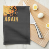 Halloween Geweldig Weer Spokenhuis Pompoen Theedoek (Quarter Fold)