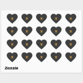 Halloween geweldig weer spookhuis pompoen hart sticker (Vel)