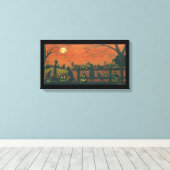 Halloween, gewikkeld, canvas, afdrukken (Insitu (Houten vloer))