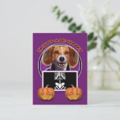 Halloween - Gewoon een Lil Spooky - Beagle Briefkaart (Staand voorkant)