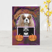 Halloween - Gewoon een Lil Spooky - Cavalier - Ble Kaart (Gele Bloem)