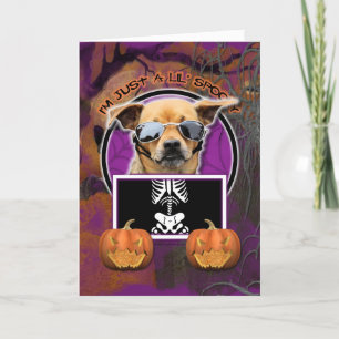 Halloween - Gewoon een Lil Spooky - Chihuahua Kaart