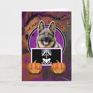 Halloween - Gewoon een Lil Spooky - German Shepher Kaart