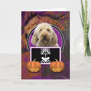 Halloween - Gewoon een Lil Spooky - GoldenDoodle Kaart