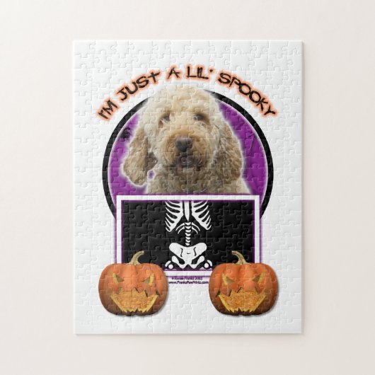 Halloween - Gewoon een Lil Spooky - GoldenDoodle Legpuzzel (Verticaal)