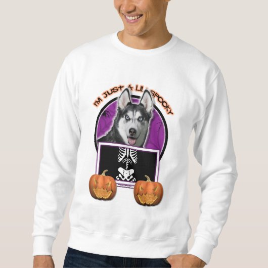 Halloween - Gewoon een Lil Spooky - Siberian Husky Trui (Voorkant)