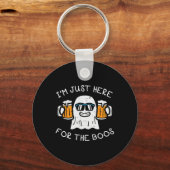 Halloween gewoon hier voor Boos Ghost Grappig kost Sleutelhanger (Voorkant)