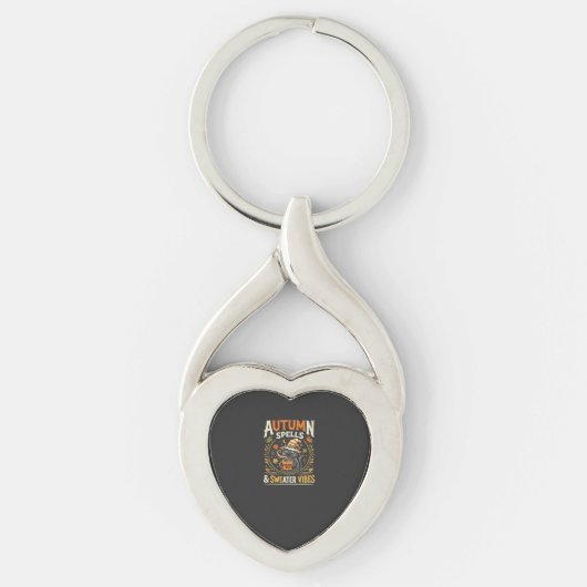 Halloween Gezellige Herfstmagie Sleutelhanger (Voorkant)