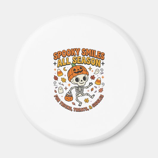 Halloween Gezellige Skelet Viering Magneet (Voorkant)