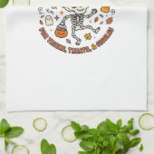Halloween Gezellige Skelet Viering Theedoek (Gevouwen)